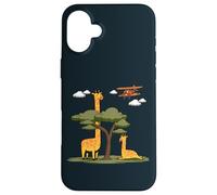 Wild Animal Tall Giraffes Reaching The Sky Cute Giraffe Case for iPhone 16 Plus