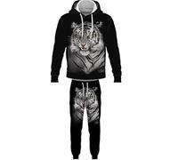 Wild Animal Tiger 3D Printed Hoodie and Joggers Women/Men 2 Piece Set Casual Sweatshirt Autumn Winter Pullover Tracksuit Set