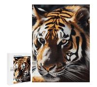 Wild Animal Tiger Jigsaw Puzzles Wooden Puzzle Personalized Picture Puzzle 500 PCS Family Decoration Puzzles for Adults Challenging Puzzle Family Wedding Graduation Present