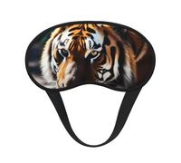 Wild Animal Tiger Sleep Mask for Side Sleepers: Blackout Eye Masks for Sleeping - Soft Breathable Soft Eye Shade Cover for Travel - Adjustable Night Blindfold for Men Women Gifts