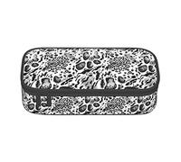 Wild Animal Tiger Snake Fur Spots Stripes Special pencil case for girls boys, Big Capacity pencil case large pencil pouch, Students Stationery pen bag pencil bags with zipper for School Office Work
