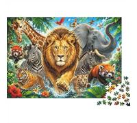 Wild Animals 1000 Pieces Mini Jigsaw Puzzle for Adults