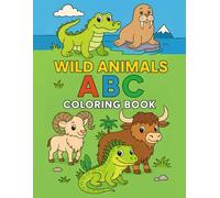 Wild Animals ABC Coloring Book: A fun and educational coloring book to help kids ages 3-6 learn the alphabet with adorable wild animals, from A to Z, ... and lowercase letters. Gift for toddlers.