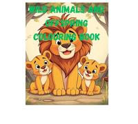 Wild animals and offspring colouring book