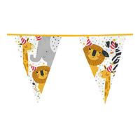 Wild Animals Bunting 6 m for Children's Birthday Parties and Zoo Party Wild Animals Safari Children's Birthday Party Garland Bunting Flag