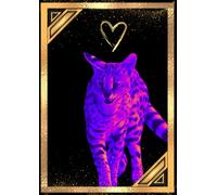 Wild Animals Collection - Cats: Neon Edition - cover 15: A4 notebook 64 pages squared