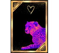 Wild Animals Collection - Cats: Neon Edition - cover 22: A4 notebook 64 pages squared
