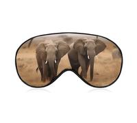 Wild Animals Elephants Eye Mask Sleep Mask Eye Masks for Sleep Sleep Masks for Women Men Sleeping Mask Travel Eye Mask Sleep Mask Blackout Funny Sleep Mask Cute Sleep Mask