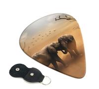 Wild Animals Elephants Guitar Picks 6-Pack - Pick Set (0.46mm / 0.71mm / 0.96mm) Suitable For Guitar And Ukulele Playing