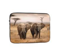 Wild Animals Elephants Laptop Bag 17 inch Business Briefcase Gifts for Men Women Water Resistant Laptop Sleeve Carry On Laptop Case Shockproof Protective Computer Bag Notebook Case