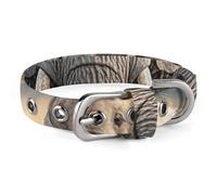 Wild Animals Elephants Pet Collar Easy Snap on Buckle Adjustable Collar with 5 Hole Positions Training Collar for Large Medium and Small Pets,Pet Supplies,Stuff,Accessories