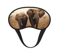 Wild Animals Elephants Sleep Mask for Side Sleeper, Blackout Eye Mask for Women Men, Zero Pressure Sleeping Masks Soft Breathable Eye Cover Comfortable Blindfold Eyeshade for Night Sleep