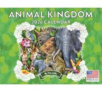 Wild Animals Family by Tim Jeff Calendar 2026 Monthly Wall Calender 12 Month | American Made In The USA