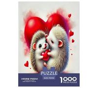 Wild animals hedgehogs Jigsaw Puzzles Puzzle for Adults Kids.1000 Pieces Cartoon Colorful Great Gifts Challenge Toy Educational Games Home Decoration for Educational Games Gifts 70x50cm/1000pcs