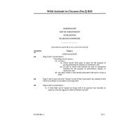 Wild Animals in Circuses (No. 2) Bill Marshalled List of Amendments to be moved in Grand Committee (House of Lords) HLB 180 I