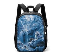 Wild Animals Lion Tiger Leopard Casual Daypack Daily Backpacks Travel Shoulder Bag with Adjustable Straps for Women Men