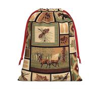 Wild Animals Print Gift Drawstring Bag Reusable Pouch Festive Decor Party Favor Daily Storage Sack