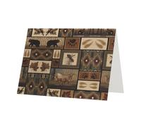 Wild Animals Retro Farmhouse Greetings Romantic Card With Envelopes, Send To A Close Friend,Phnom Penh Pearl Paper Greeting Card