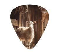 Wild Animals Retro Farmhouse2 print Celluloid Guitar Plectrums for Acoustic Guitar Bass,Guitar Picks with Organizer Box