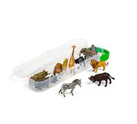 Wild animals set mini 12 pieces 7 - 11 cm