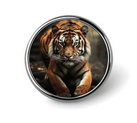 Wild Animals Tiger Badge Holder Personalized Metal Button Pin Fashion Round Badge with Pattern Pin DIY Button Badges Exquisite Brooch Crafts Gift Clothes Decorative Pins