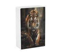Wild Animals Tiger Cigarette Case Waterproof Cigarette Protective Cover Push Open Cigarette Holder Case Crushproof Cigarette Box for Smoking Accessories 20 Capacity Normal Size