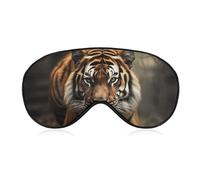 Wild Animals Tiger Sleep Mask, Ultra Soft Eye Mask for Sleeping with Adjustable Strap, Comfortable Lightweight Blindfold Eyeshade, Total Blackout Eye Cover for Night Sleep Travel Office Nap