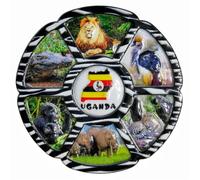 Wild Animals Uganda Fridge Magnet Tourist Souvenir Refrigerator Decorative Magnet Craft Collection