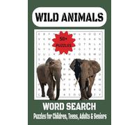 Wild Animals Word Search Puzzle Book: Word Search with Easy to Read Print about Wild Animals, Forest animals and More | 6x9 inces, 110 pages | 50+ ... Gift for Vakations, Holidays and Free Times