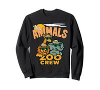 WILD ANIMALS ZOO CREW funny happy guys having a great day Sweatshirt