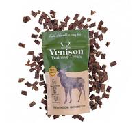 Wild Antler 100% Venison Training Treats for Dogs, Air-Dried Natural Dog Snacks, Single Protein, Grain Free Rewards for Puppies and Adult Dogs, UK Made, 150g
