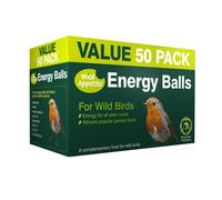 Wild Appetite Suet Energy Fat Balls Bird Food - Pack of 50