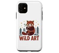 WILD ART Red Panda Bamboo Grove Forest Stars Case for iPhone 11