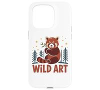 WILD ART Red Panda Bamboo Grove Forest Stars Case for iPhone 15 Pro