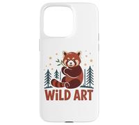 WILD ART Red Panda Bamboo Grove Forest Stars Case for iPhone 15 Pro Max