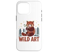 WILD ART Red Panda Bamboo Grove Forest Stars Case for iPhone 16 Pro Max
