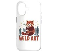 WILD ART Red Panda Bamboo Grove Forest Stars Case for iPhone 17