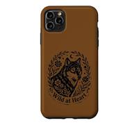 Wild at Heart Boho Wolf Nature Moon Floral Vintage Style Case for iPhone 11 Pro Max