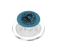 Wild at Heart Boho Wolf Nature Moon Floral Vintage Style PopSockets PopGrip for MagSafe
