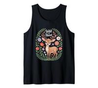 Wild at Heart Cottagecore Woodland Deer Floral Tank Top