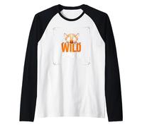 Wild at Heart: Fierce Tiger Spirit for Adventure Seekers Raglan Baseball Tee, Men, Black/White, XXL