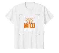 Wild at Heart: Fierce Tiger Spirit for Adventure Seekers T-Shirt, Kids, White, 10 Years
