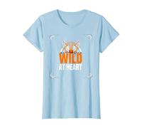 Wild at Heart: Fierce Tiger Spirit for Adventure Seekers T-Shirt, Women, Baby Blue, L
