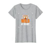 Wild at Heart: Fierce Tiger Spirit for Adventure Seekers T-Shirt, Women, Heather Grey, XL