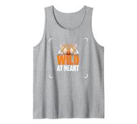 Wild at Heart: Fierce Tiger Spirit for Adventure Seekers Tank Top, Men, Heather Grey, XXL
