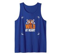 Wild at Heart: Fierce Tiger Spirit for Adventure Seekers Tank Top, Men, Royal Blue, L