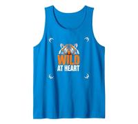 Wild at Heart: Fierce Tiger Spirit for Adventure Seekers Tank Top, Men, Sapphire, L