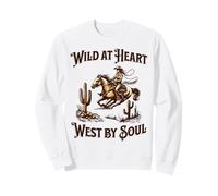 Wild at Heart West by Soul Cowgirl Western Graphic Sweatshirt