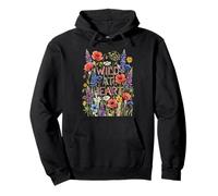 Wild At Heart Wildflowers Watercolor Pullover Hoodie