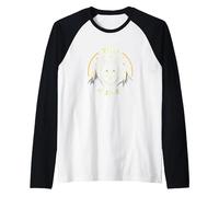Wild at Heart: Wolf Spirit Mountain Adventure Raglan Baseball Tee, Men, Black/White, XXL